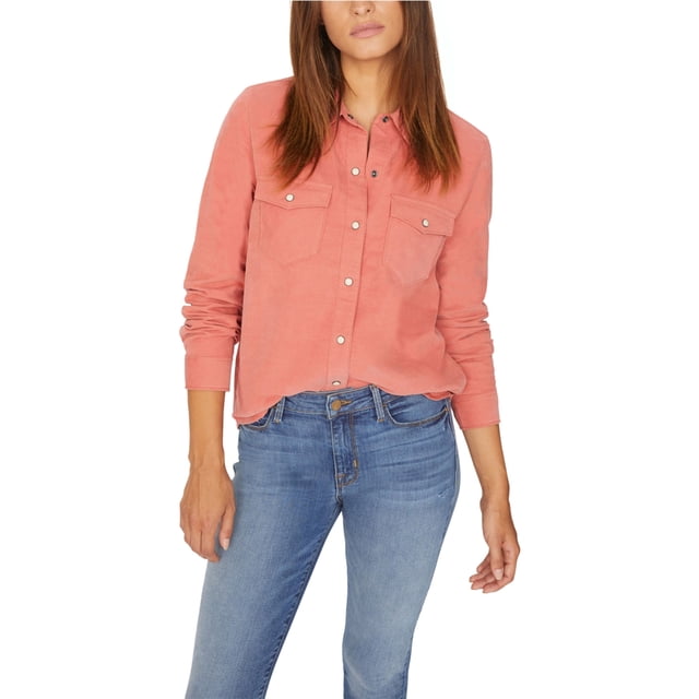 Sanctuary Clothing - Camisa con botones para mujer, color rosa, pequeña Sanctuary Clothing Camisa con botones