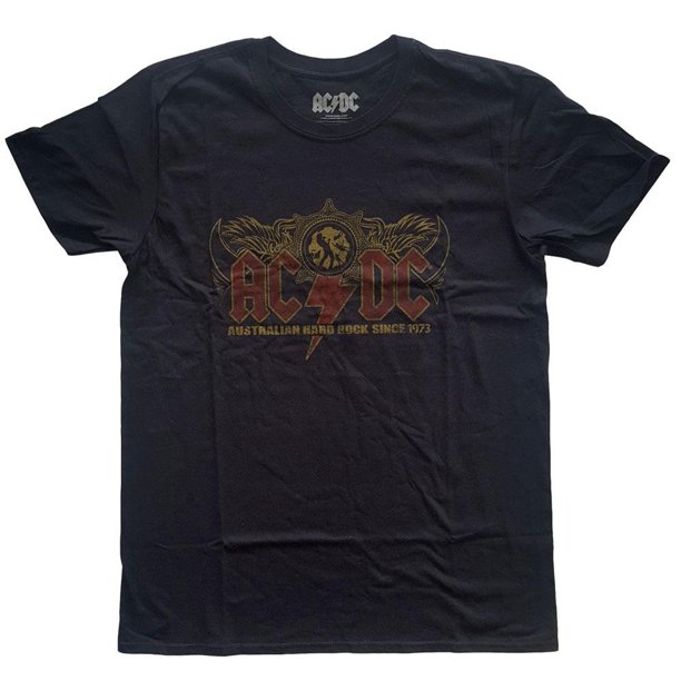 AC/DC - Camiseta Oz Rock de Algodón para Adultos Unisex (Negro)