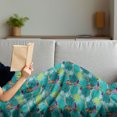 thumbnail image 3 of Botanical Soft Flannel Fleece Throw Blanket, Sketch Floral Bouquet Design Harmonised with Pastel Colored Uneven Spots, Cozy Plush for Indoor and Outdoor Use, 50" x 70", Multicolor, by Ambesonne, 3 of 5