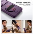 thumbnail image 5 of Suritch Phone Case for Samsung Galaxy S25 with 360° Rotatable Hand Strap Grip, Invisible Kickstand and Slide Camera Cover, Rugged Shockproof Protective Cover, Purple, 5 of 8