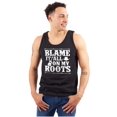 thumbnail image 3 of Blame It On My Roots Country Music Tank Top T Shirts Men Women Brisco Brands S, 3 of 6