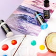 ABEIER Iridescent Acrylic Paint Set, 18 Colors x 2 oz, Non-Toxic | Non ...