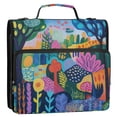 thumbnail image 5 of FORMRS Zipper Binder with Shoulder Strap 2-inch Ring 500 Sheet Capacity File Bag, Art Plants, 5 of 5