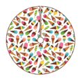 thumbnail image 1 of Fotbe Ice Cream Popsicles Pattern Christmas Tree Skirt, Tree Skirts Plush Christmas Decorations, Christmas Tree Skirts Xmas Decorations Holiday Party Decor-30", 1 of 6
