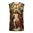 thumbnail image 4 of BRGZLK Mens Workout Tank Tops Nail Cross Graphic Casual Novelty Summer Gym Muscle Fitness Quick Dry Breathable Shirts, 4 of 5