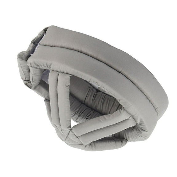 Protective Hat Elder Head Cap Safety Helmet Old Man Fall prevention with Lace (Gray)