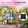 thumbnail image 5 of BeneCane Folding Cane with Dual LED Lights, Adjustable Quad Cane for Men and Women, Lightweight Aluminum Walking Cane with Self-Standing Base and Carry Bag, 5 of 8