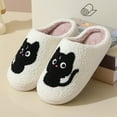 thumbnail image 2 of Fuzzy Slippers For Women Couples Winter Pattern Slippers Men Comfortable Home Warm Slippers Warm Cozy Winter House Slippers Bedroom Indoor House Shoes, 2 of 7