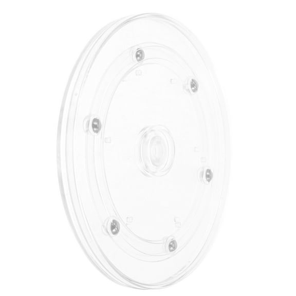 VORCOOL Transparent Acrylic Rotating Display Stand 360 Degree Smooth Turntable Base for Home