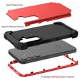 thumbnail image 3 of Dteck for Samsung S24 Case, 3 in 1 Heavy Duty Shockproof Hybrid Hard PC Soft Rubber Drop Protection Slim Full-Body Protective Cover Case for Galaxy S24 5G, Red, 3 of 7