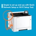 thumbnail image 4 of Impresora láser color KYOCERA ECOSYS PA2600cwx, 27 ppm, 1200 dpi, Wi-Fi Direct, 1 GB de memoria, panel de control de pantalla táctil a color de 2,7 pulgadas, 4 of 5