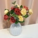 thumbnail image 5 of Jarrón moderno de plástico blanco | Jarrón de 17 cm de alto para flores frescas y artificiales | Decoración minimalista para el salón y centro de mesa, 5 of 5