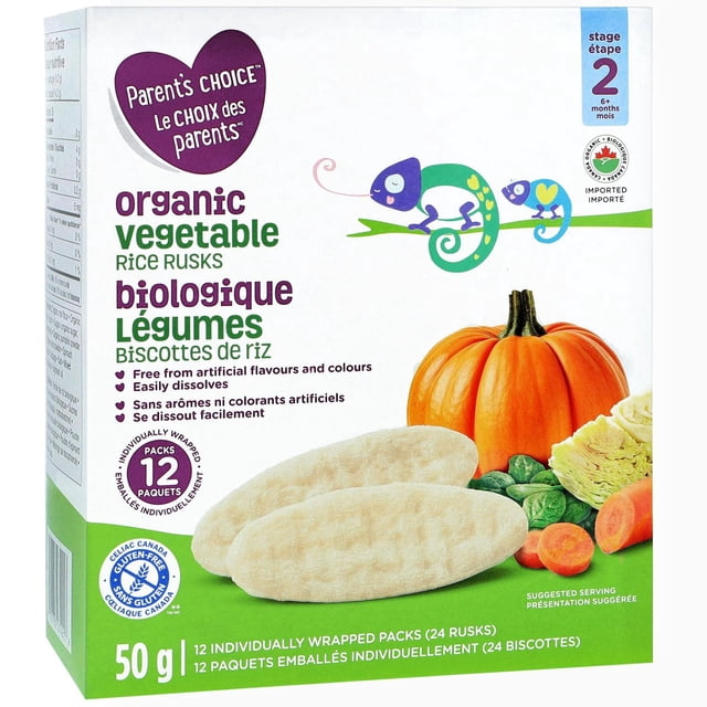 Parent’s Choice Organic Vegetable Rice Rusks