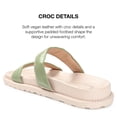thumbnail image 4 of Journee Collection Womens Stellina Faux Leather Crocodile Print Slide Sandals, 4 of 6