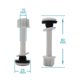 thumbnail image 2 of Toilet Hinge Close Coupling Bolts And Nuts Toilet Cistern Seal Pan Rubber Washer Fitting Kit Toilet Expansion Screw Hinges Tools, 2 of 10