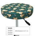 thumbnail image 4 of Fotbe Cute Shiba Stool Covers Round,Waterproof Round Bar Stool Covers Bar Chair Covers Washable Stool Cushion Slipcover for 12-14 Inch Chair-, 4 of 7