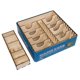 thumbnail image 1 of Organizador de juegos de edición de lujo compatible con The Broken Token Machi Koro, caja de almacenamiento de madera con múltiples filas divisorias y cajas de bits, 1 of 5