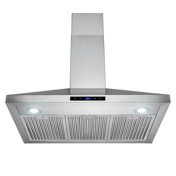 AKDY 36" Wall Mount Stainless Steel Touch Panel Kitchen Range Hood