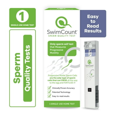 SwimCount Sperm Check Fertility Test for Men Accurate and Easy At Home Male Fertility & Progressive Motility Test