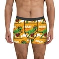 thumbnail image 2 of Goofa Cool Dinosaur Playing Guitar Printed Men's Boxer Briefs Underwear, Moisture-Wicking Underwear, Trunk,Soft and Breathable Cotton Underwear-Medium, 2 of 9