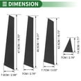thumbnail image 3 of Ofertas Únicas 8 Pcs Moldura de Ventana del Pilar de la Puerta para Nissan Murano 09-15 Patrón de Fibra de Carbono Negro, 3 of 8