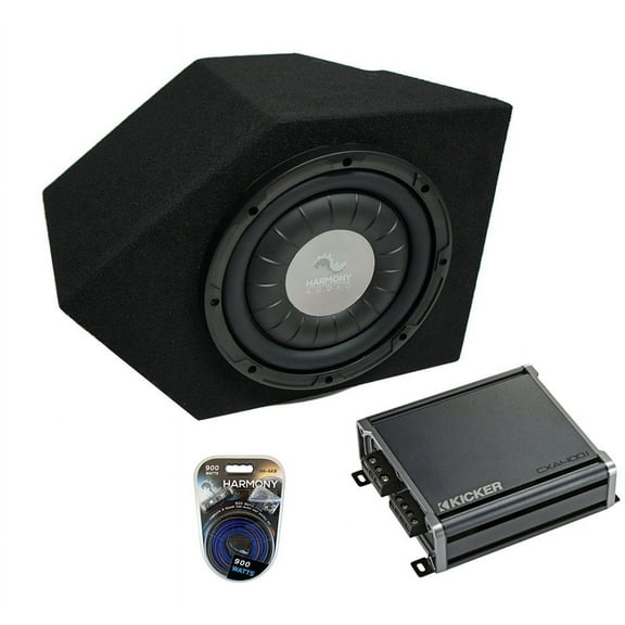 1993-2002 Chevy Camaro Coupe Passenger Side 10" Harmony F104 Sub Box & CXA400.1