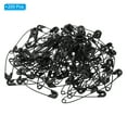 thumbnail image 3 of Uxcell Safety Pins 1.46 Inch Nickle Plated Small Sewing Pins Black 200Pcs, 3 of 5