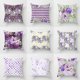 thumbnail image 1 of Juego de 16 Fundas de Cojines de 45x45 cm, Fundas de Almohada Decorativas de Flores moradas para sofá Cama, Dormitorio, Silla, jardín, 1 of 5