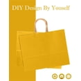 thumbnail image 4 of 13"x4.5"x10" Large Gift Bag with Handles Bulk 32PCS Gift Paper Bags Yellow Bags Multiple Uses (Wide Large), 4 of 15