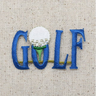 2.50, 3.50,4, 5 inch Badge,Patch Custom Embroidered Golf Shield Iron on -  Sew on