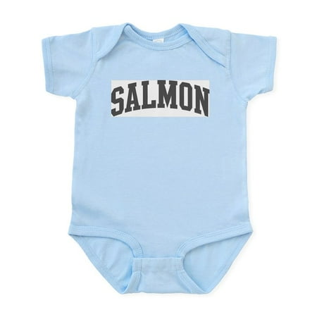 

CafePress - Salmon (Curve Grey) Infant Bodysuit - Baby Light Bodysuit Size Newborn - 24 Months