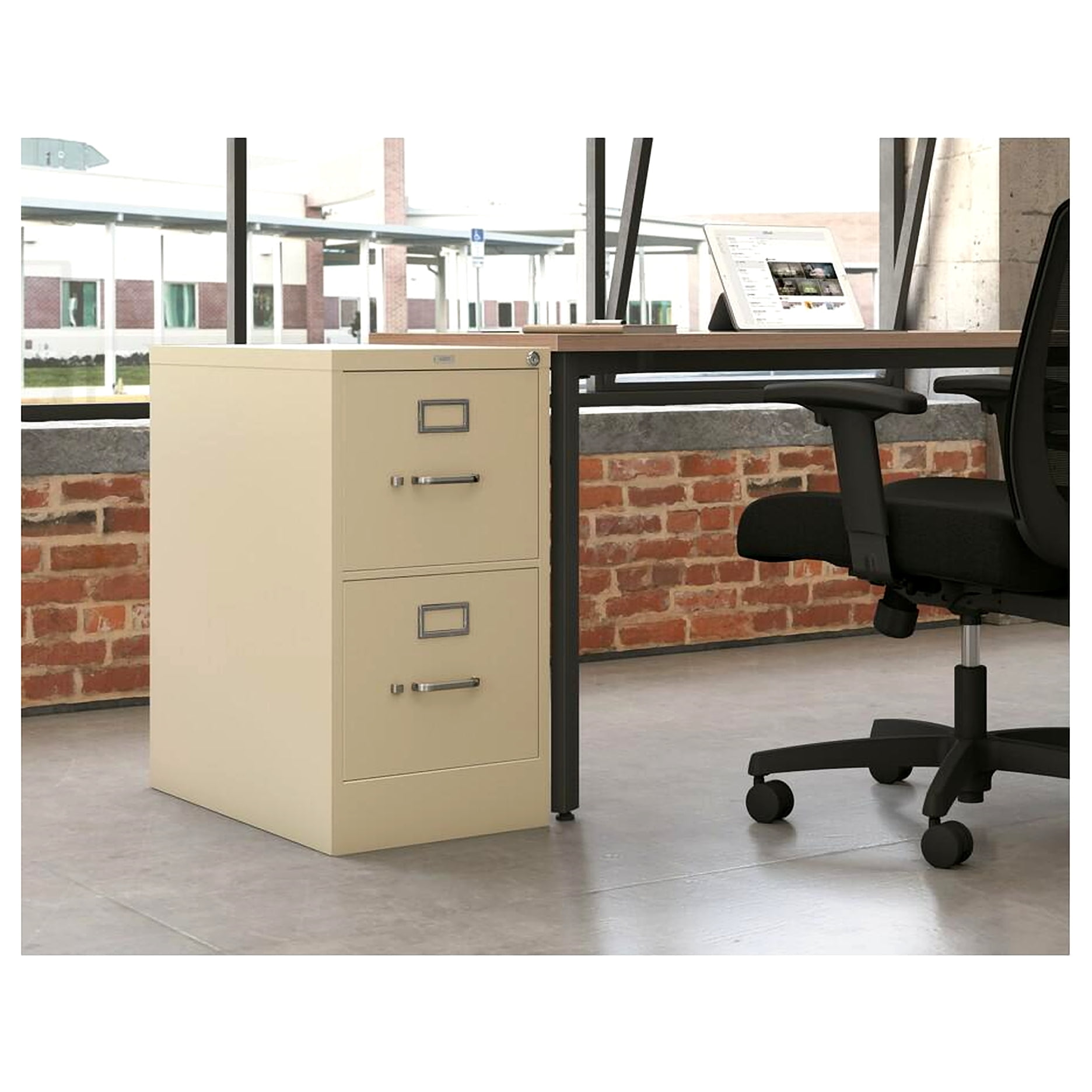 HON 512PL 510 Series Two-Drawer Full-Suspension File, Letter, 29h x25d, Putty
