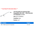 thumbnail image 2 of Left Secondary Air Injection Line - Compatible with 1987 - 1988 Chevy V10 Suburban 5.7L V8, 2 of 2