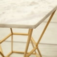 thumbnail image 3 of Tozai Hexagonal Marble Table, 3 of 3