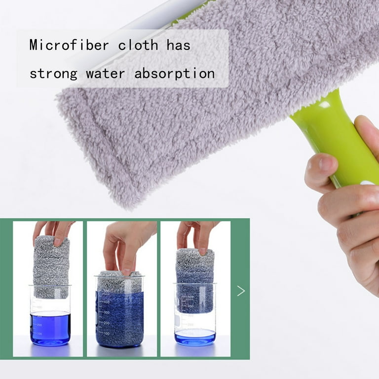Window Cleaning Set 2 in 1 Window Squeegee with 60inch Extension Pole Long  Handle Cleaning Tool for Shower Glass Door Mirror