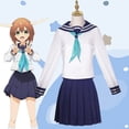 thumbnail image 2 of Peluca de disfraz de Noko Shikanoko para cosplay, vestido de Anime My Deer Friend Nokotan, uniforme escolar, falda de marinero JK, tocado Torako Koshi para mujer, 2 of 5