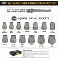 thumbnail image 5 of SHAR 14 Pieces Smoothing Anti-theft Screw Bad Nut Removal Tool, 5 of 5