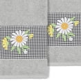 thumbnail image 3 of Linum Home Textiles 2 Pieces Texture/Embroidery Cotton Hand Towel, 30" x 16", Gray, 3 of 3