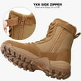 thumbnail image 7 of Maelstrom Military Tactical Work Boots with Side Zipper, Coyote Brown, Size 10M, 7 of 7