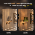 thumbnail image 6 of Mini Lamp Shade Cover, SWAIFDEE Metal Barrel Lampshade for Wall Lamp and Tabl Light, 5X9X7in, Small Lampshades, Spider, 6 of 7