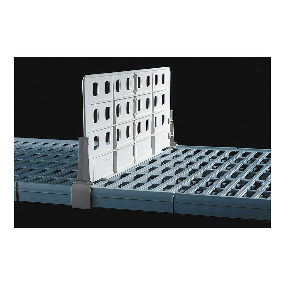 metro polymer shelf divider, 1" width, tan, package quantity 6 mud188