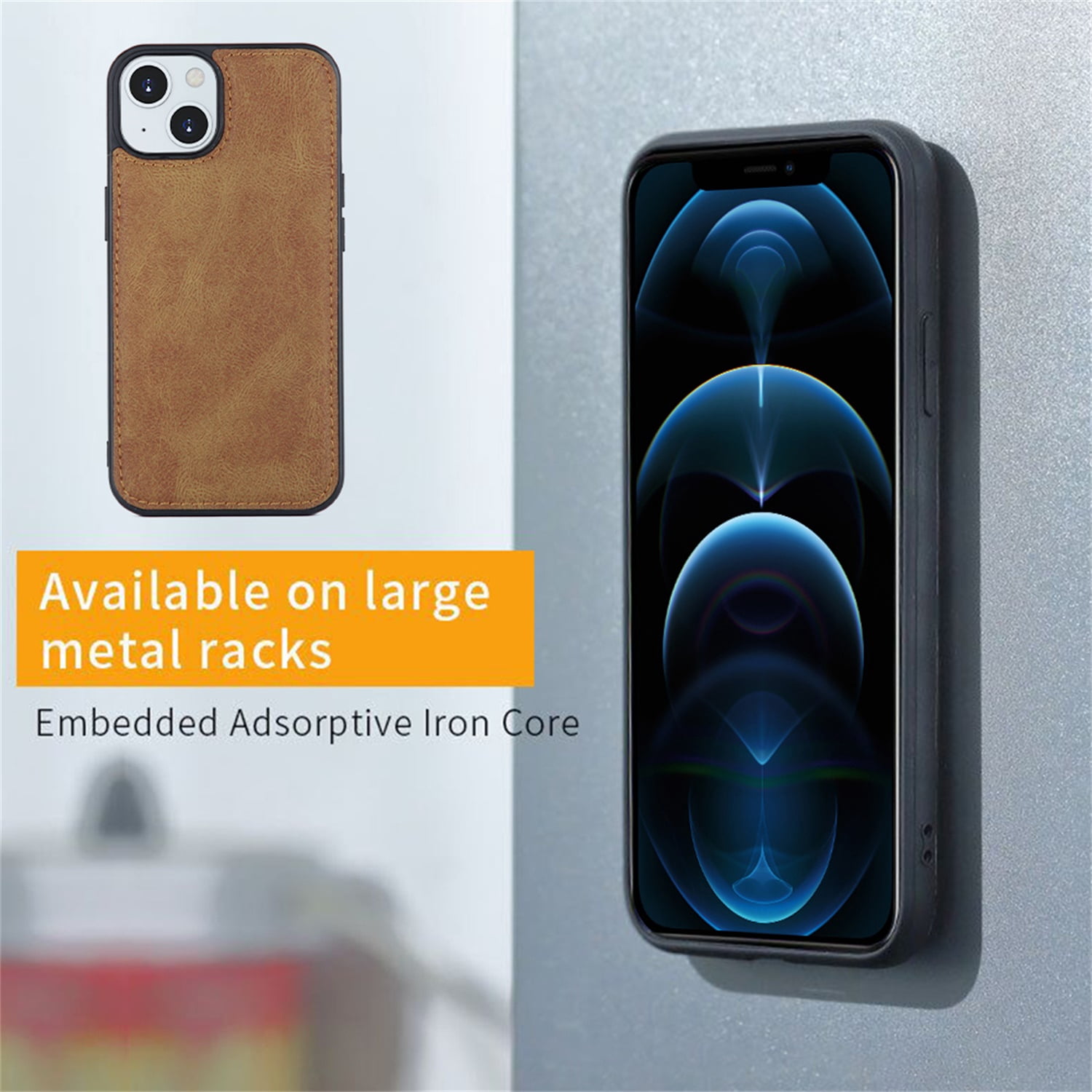 Defencase for iPhone 11 Case for Women Men, Removable Durable PU Leather Magnetic Flip Strap Wristlet Zipper Purse Card Holder Detachable Wallet Phone Cases for iPhone 11, Brown