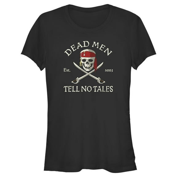 Junior's Pirates of the Caribbean: Curse of the Black Pearl Dead Men Tell No Tales Graphic Tee Black Medium