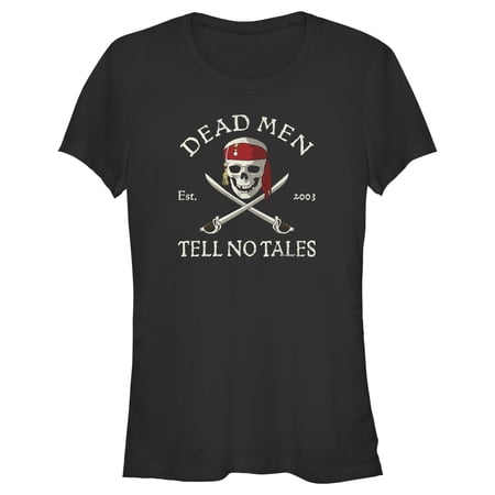 Junior s Pirates of the Caribbean: Curse of the Black Pearl Dead Men Tell No Tales Graphic Tee Black 2X Large