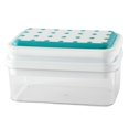 thumbnail image 1 of CNKOO 1 Set Ice Cube Tray with Ice Shovel 28 Grids Foldable Lid Press Demoulding Stackable Low Temperature Resistance DIY Ice Tray for Kitchen, 1 of 8