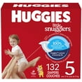thumbnail image 1 of Huggies Little Snugglers Couches, Emballage Econo, Taille 5, 132 Unités, 1 of 9