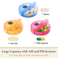 thumbnail image 3 of ComfiTime Pill Organizer – Weekly Medicine Organizer, 2 Times a Day, Travel Pill Box with AM/PM Daily Pill Containers, 7 Day Pill Case Holder for Medication &Vitamin Supplement, Pill Dispenser/Sorter, 3 of 11