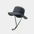 thumbnail image 2 of ZQUUVOU Sun Hat for Men Women Waterproof Quick Dry Bucket Hats Solid Color Packable Foldable Rain Sun Hat Lightweight Hiking Hat Gray, 2 of 4
