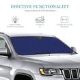thumbnail image 3 of Bingfone Navy Blue Car Windshield Sunshade,Sun Foldable Sun Shield Sun Visor for Car - Medium, 3 of 8