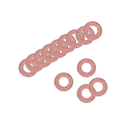 

Insulating Washer 1000 Pcs 4mm x 8mm x 1mm Red Vulcanized Fiber Washer Insulation Gasket for Motherboard
